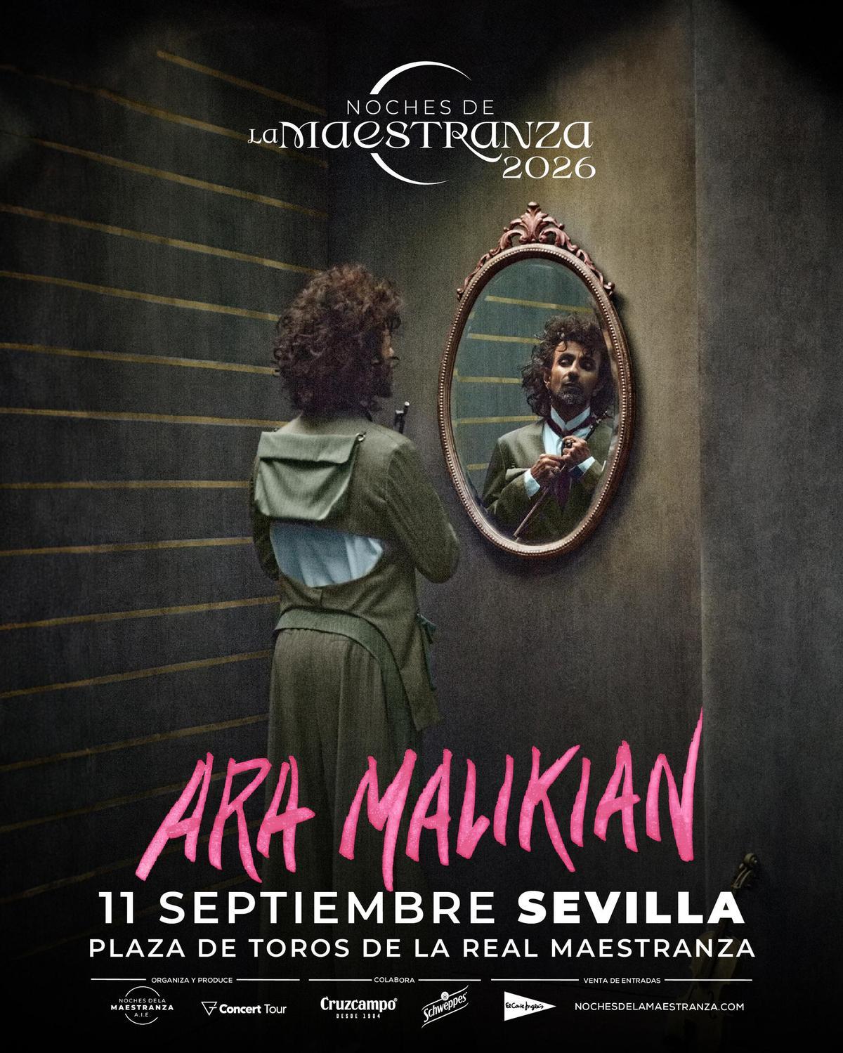 Ara Malikian actuará el próximo 11 de septiembre en Noches de la Maestranza 2026