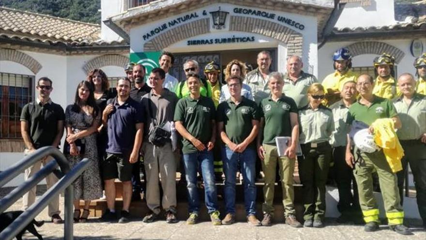 Evaluadores de la Unesco visitan las Sierras Subbéticas