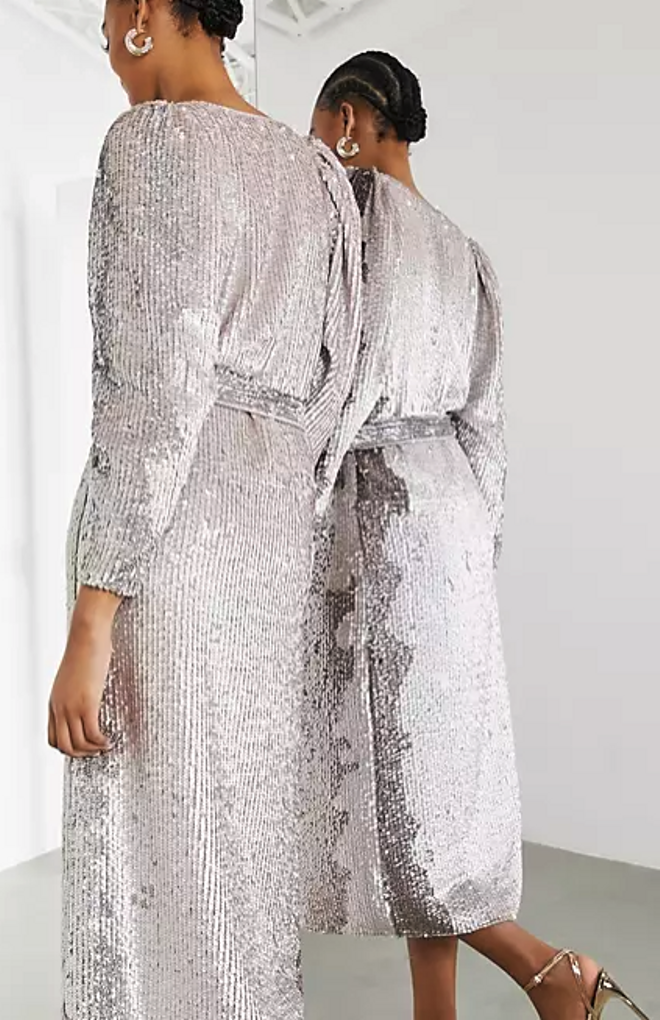 Vestido de lentejuelas de Asos