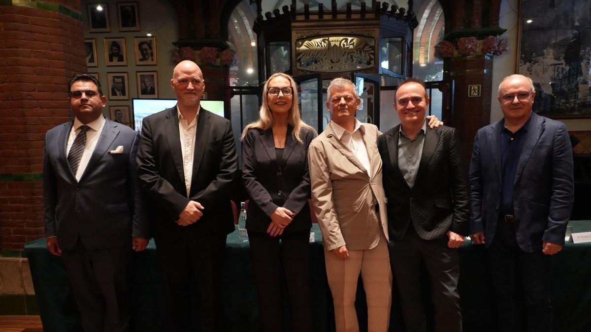La presentació del concert de l'Orquestra del Festival de Bayreuth al Palau de la Música Catalana