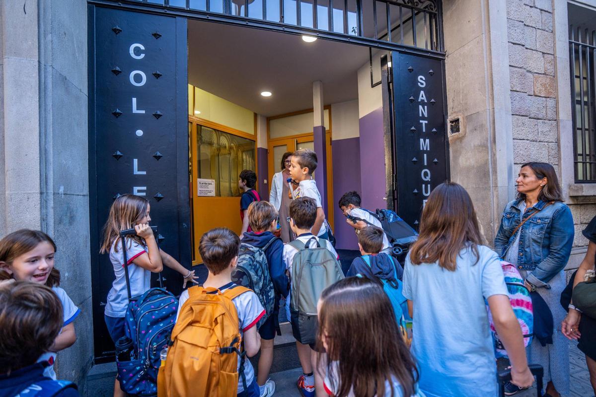 Vuelta al cole en la Escola Pia Sant Miquel de Barcelona