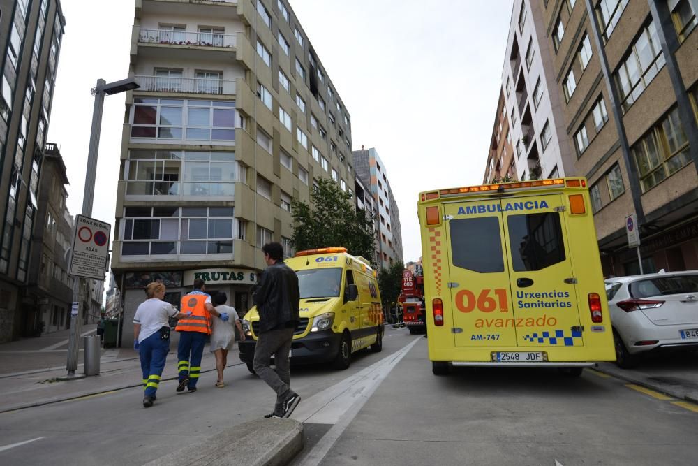 Incendio en Pontevedra