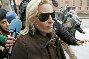 Marta Domínguez arriba als jutjats de plaça de Castilla de Madrid.