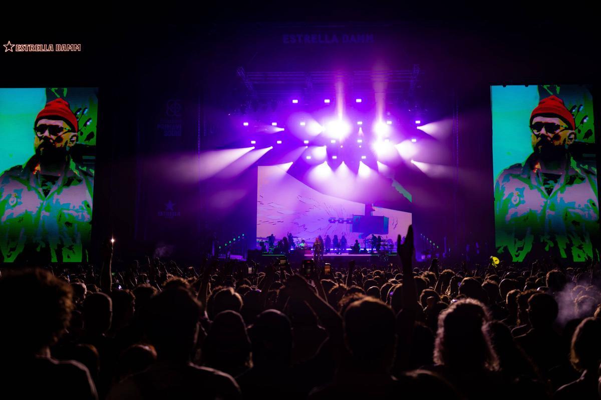 Gorillaz, durante su concierto en la tercera jornada del Primavera Sound 2026.