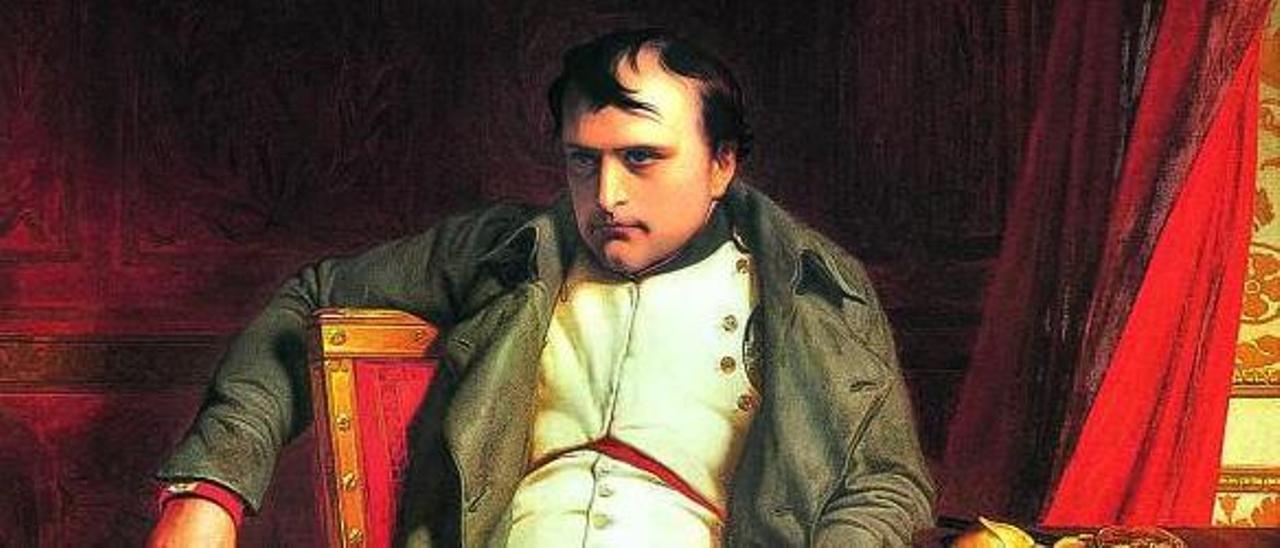 Retrato de Napoleón Bonaparte.