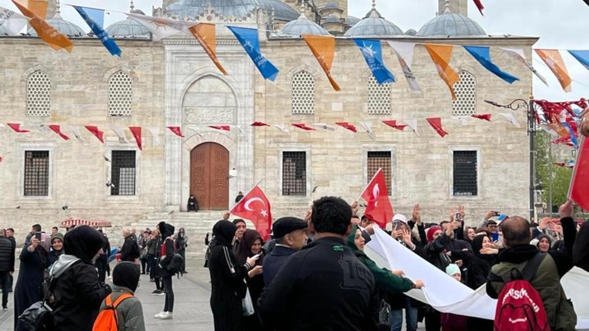 Imatge del centre d'Istambul dos dies abans de les eleccions a Turquia