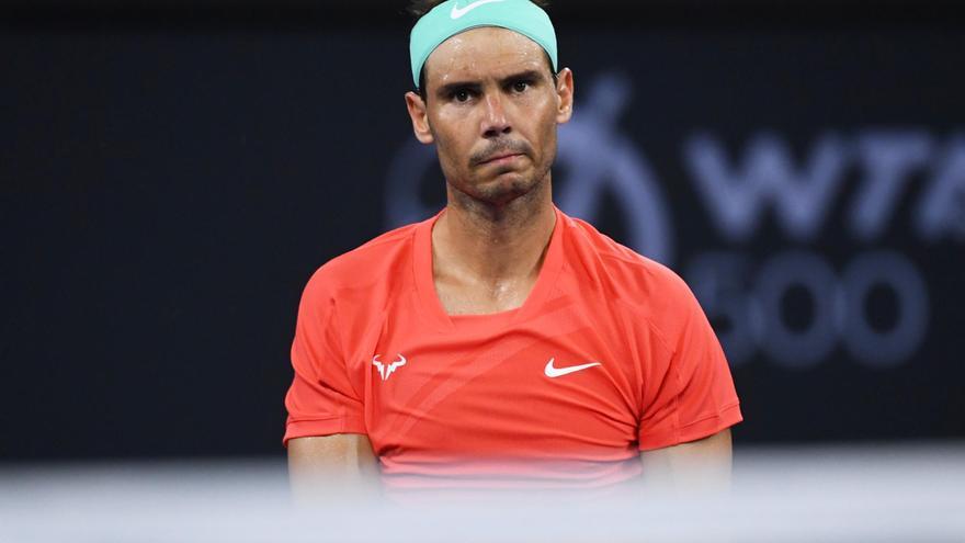 Nadal cae tras más de tres horas de partido ante Thompson en Brisbane