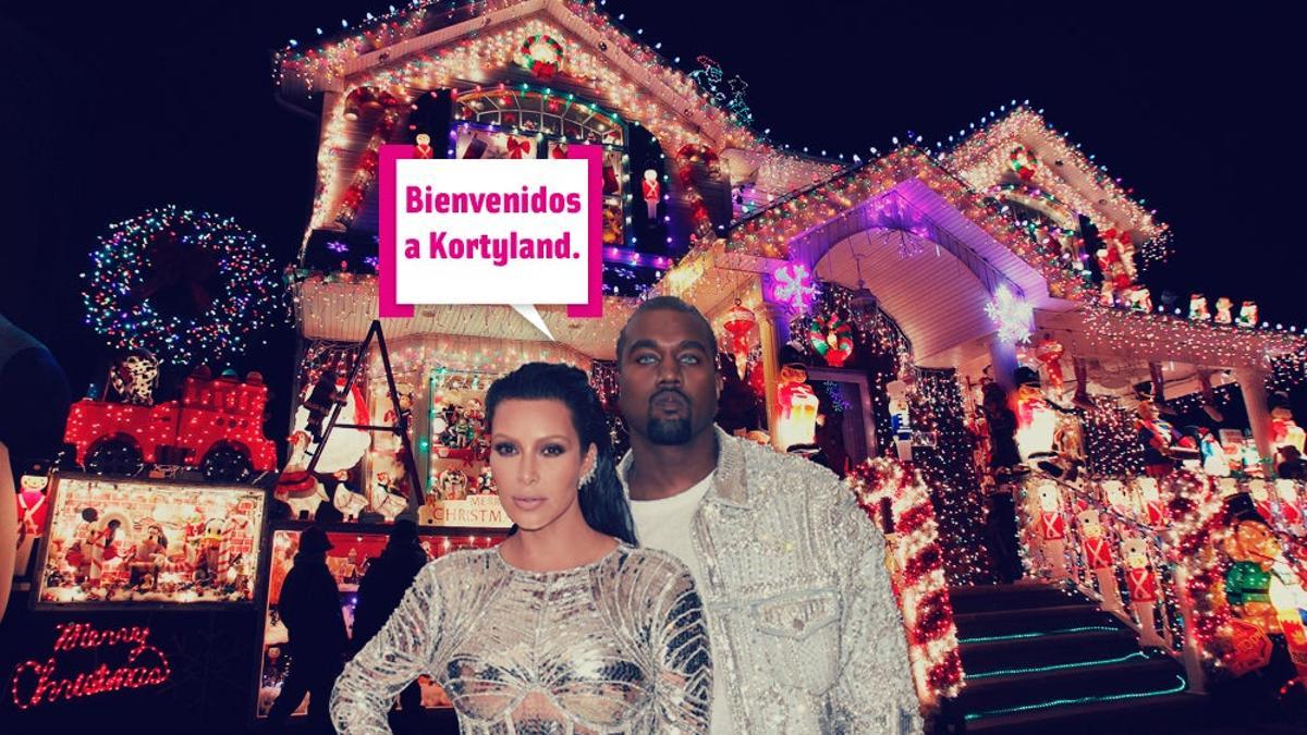 La casa de Kim y Kanye en Navidad