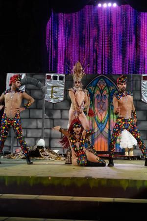 28-02-2020 LAS PALMAS DE GRAN CANARIA. Gala Grag. Drag nº 02: Keydance-Escuela de Danza y Más 24 Ingeniería y Control presentan a Drag Équinox, con un diseño de Arán Perdomo y Adrián Castellano, con la fantasía 'De cancaneo en Camelot'. Drag Équinox es Arán Jesús Armas Perdomo.  | 28/02/2020 | Fotógrafo: Juan Carlos Castro