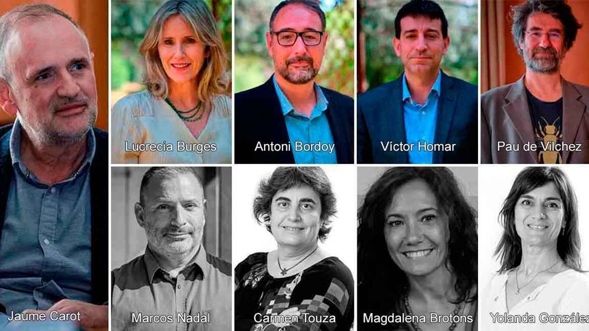 Algunos de los miembros de la candidatura de Carot: nuevas incorporaciones, nombres que continúan y cuatro bajas