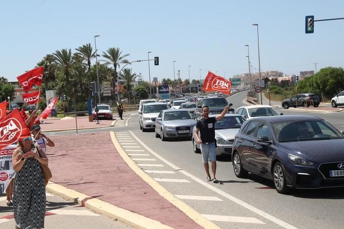 Protesta del sector de la hostelería en La Manga