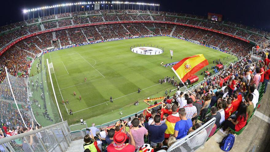 El estadio Martínez Valero, durante el último partido internacional entre España y Croacia