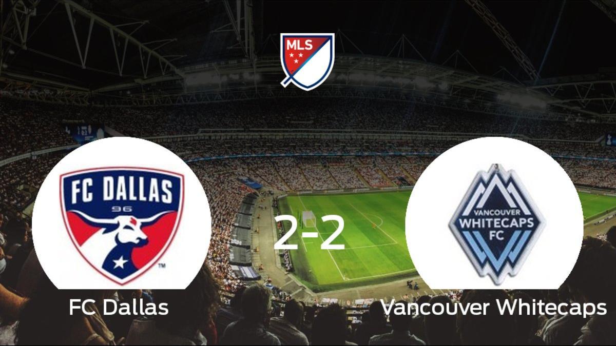 El FC Dallas y el Vancouver Whitecaps consiguen un punto tras empatar a 2 en el encuentro