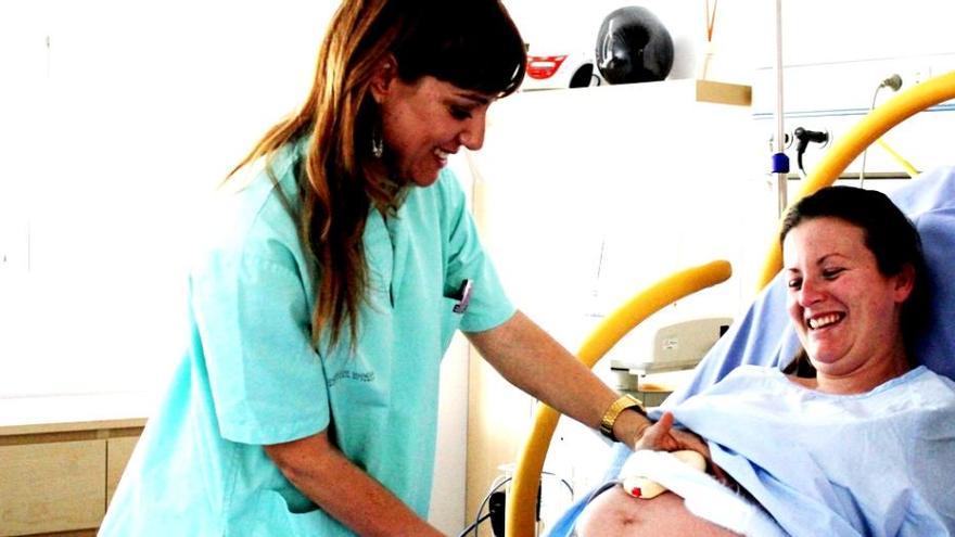 Una imagen de paritorio, en el Hospital del Vinalopó de Elche