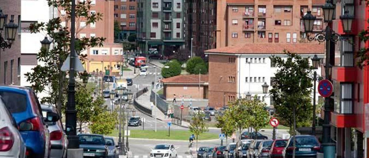 Una calle de La Corredoria.