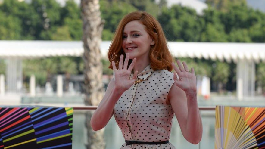 Ana Polvorosa, en el photocall de 'Con quién viajas'.