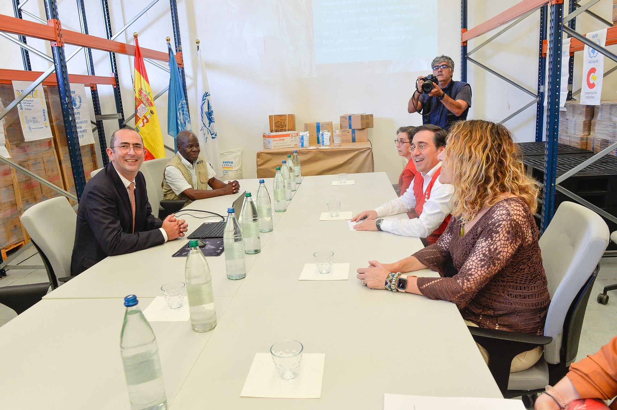 Visita de José Manuel Albares a la sede del Programa Mundial de Alimentos