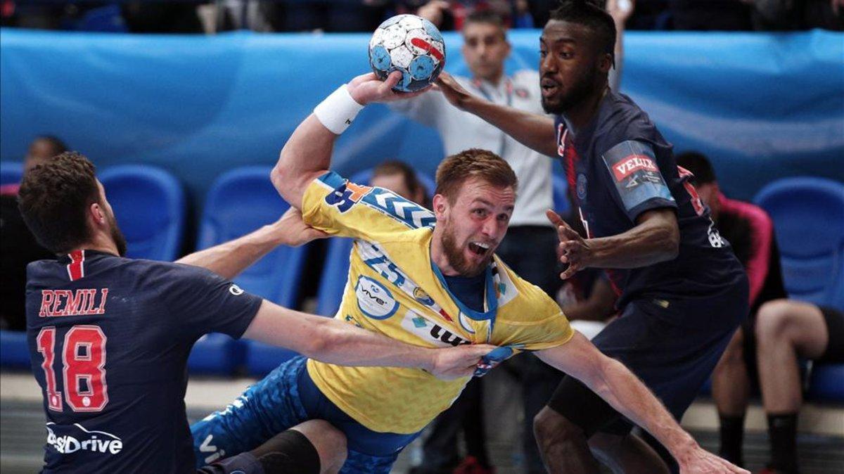 Luka Cindric, en cuartos de final frente al PSG Luka Cindric, en cuartos de final frente al PSG