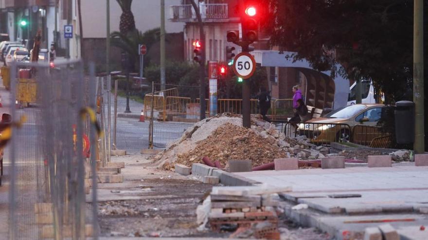 Obras en la calle Santa Apolonia