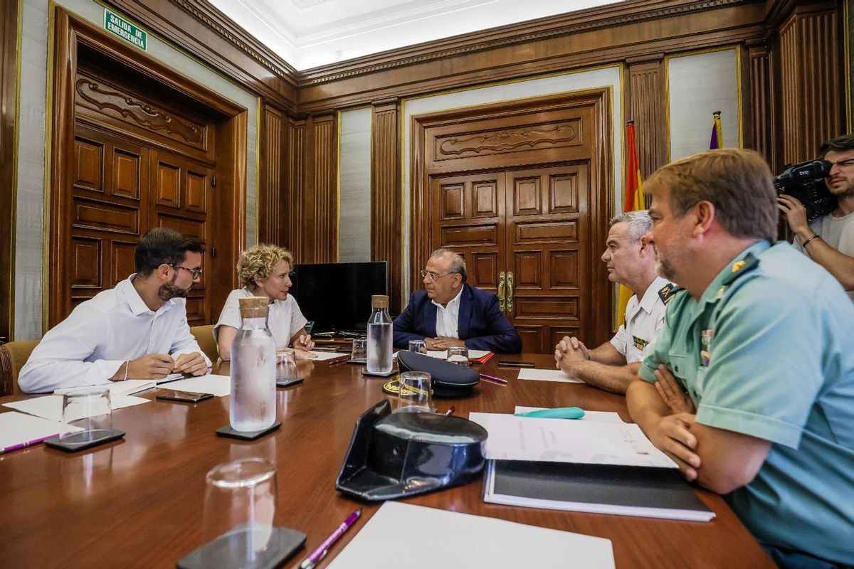 En la reunión se analizó la situación de la seguridad en Baleares