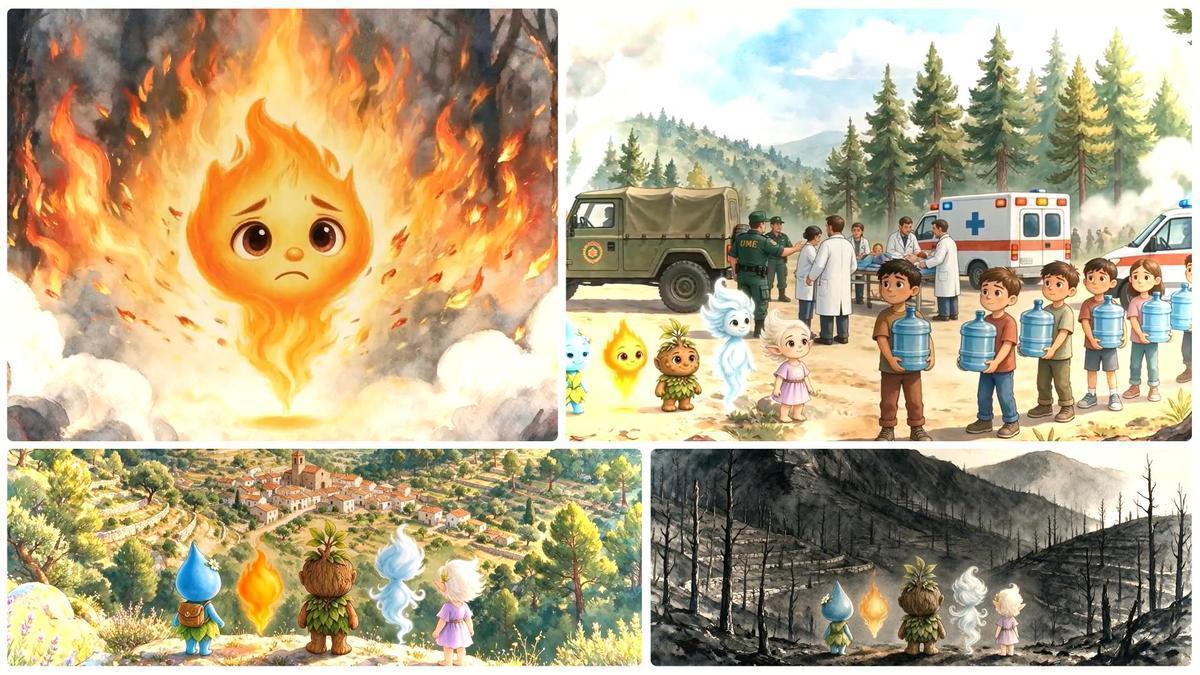 Imagenes del videocuento 'El día que la Sierra de Espadán necesitó a sus guardianes'.