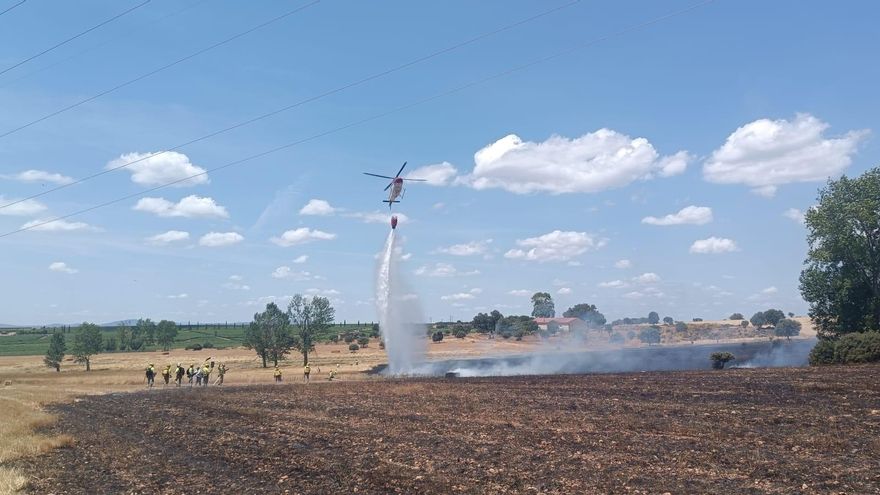 Controlado un incendio forestal en la comarca de Sayago