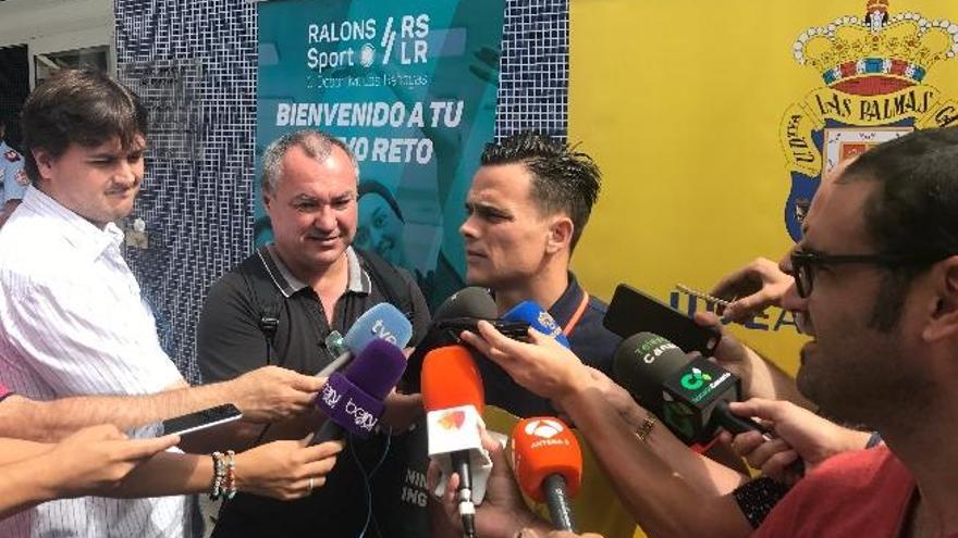 Roque Mesa, esta mañana, en el Complejo Deportivo de Las Rehoyas.