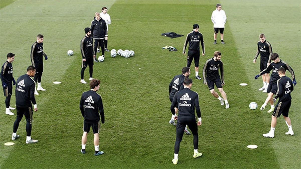 El Real Madrid prepara el partido frente al Espanyol