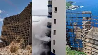 Los restos de los proyectos hoteleros fallidos en Tenerife: construcciones a medias y un superviviente al mar