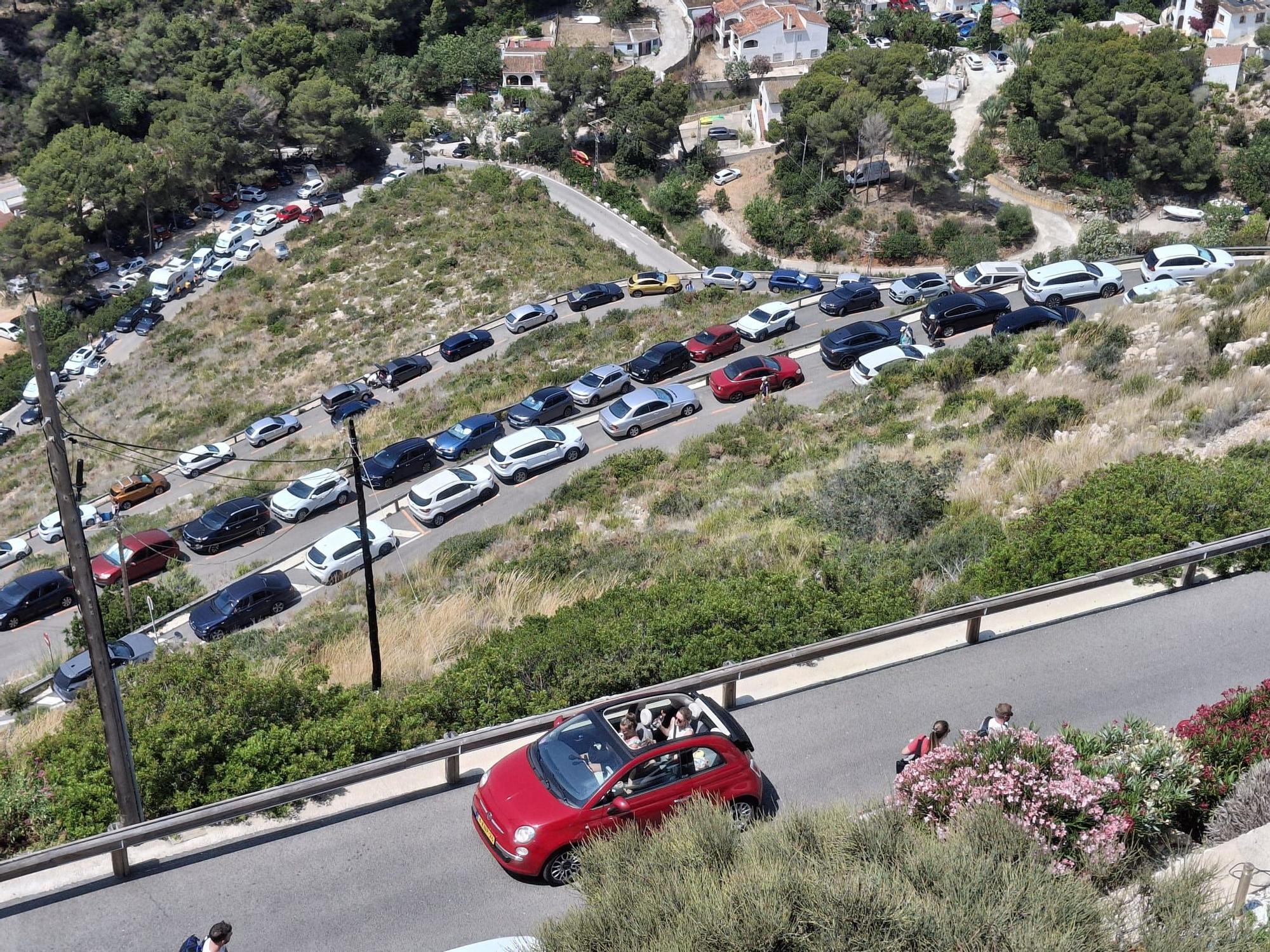 Llenazo y colapso en la Granadella de Xàbia (imágenes)