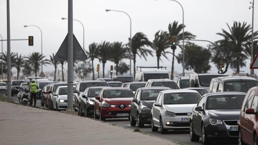 Colapso en el centro de Palma