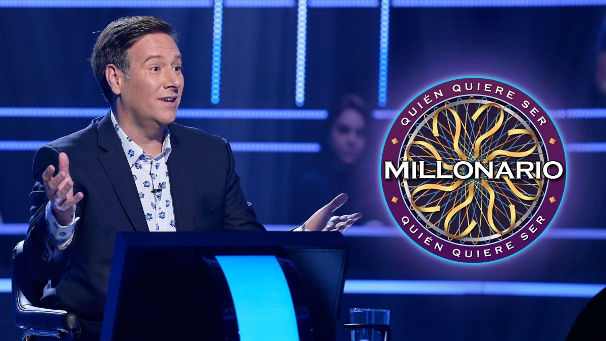 Carlos Latre en el plató de '¿Quién quiere ser millonario?'