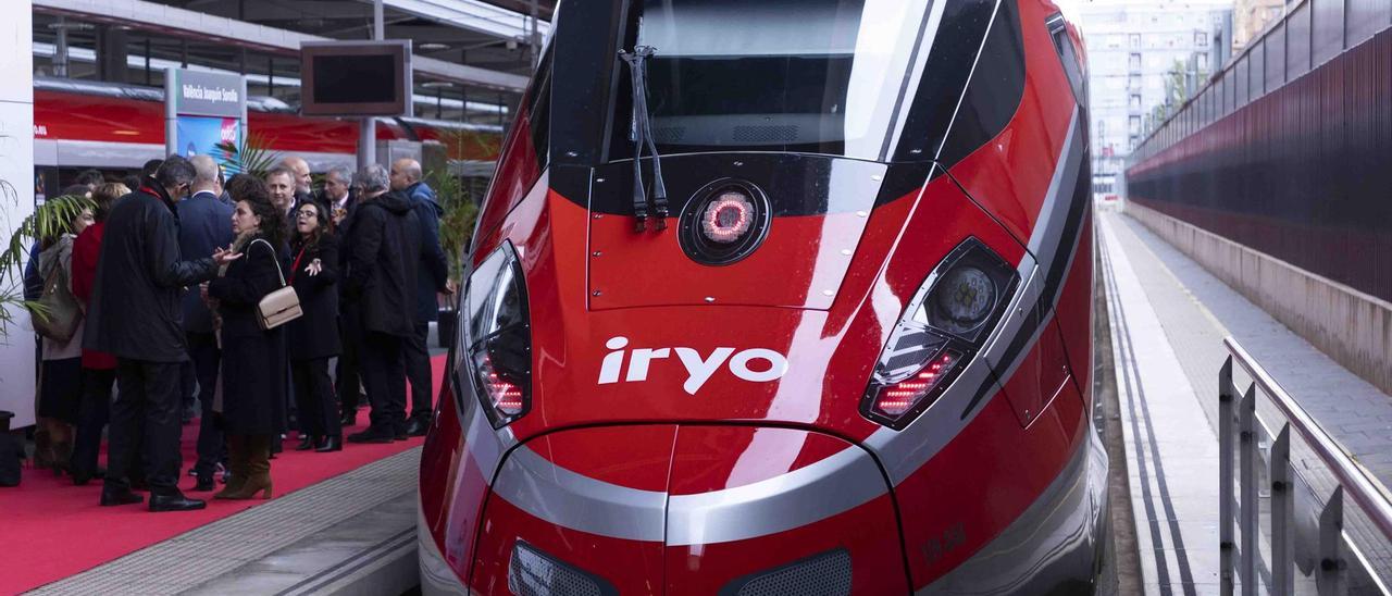 Iryo llega puntual en el viaje inaugural Madrid-València que comenzará a operar el 16 de diciembre.