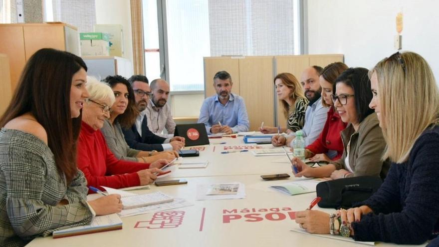 Reunión del grupo del PSOE en la Diputación.