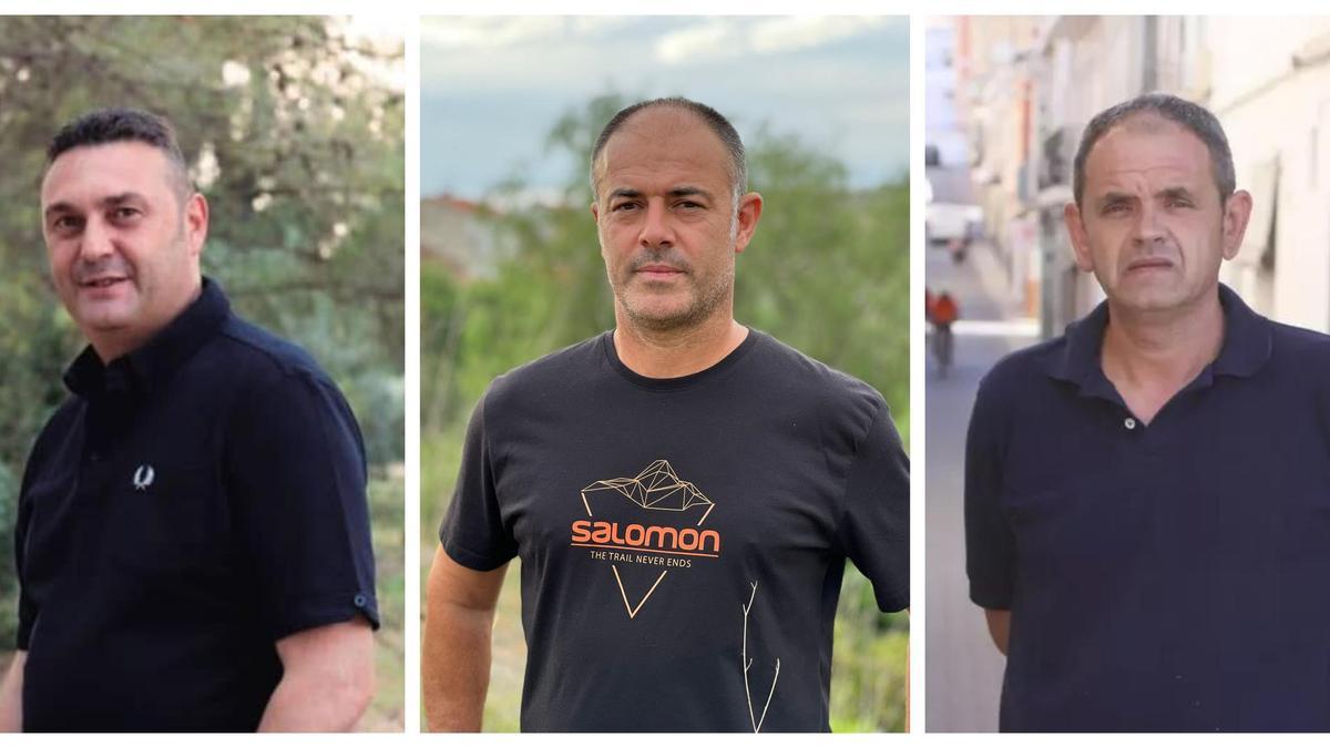 Vicent Torregrosa (Partido Popular) y Dàrius Tortosa (Som Barxeta) y Vicent Mahiques (Esquerra Unida).
