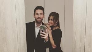 Messi y su mujer, Antonella, en una imagen de Instagram.