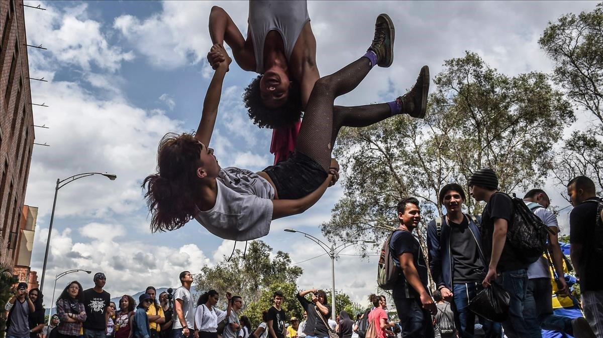 Manifestación en Medellín, Colombia, en diciembre del 2018.