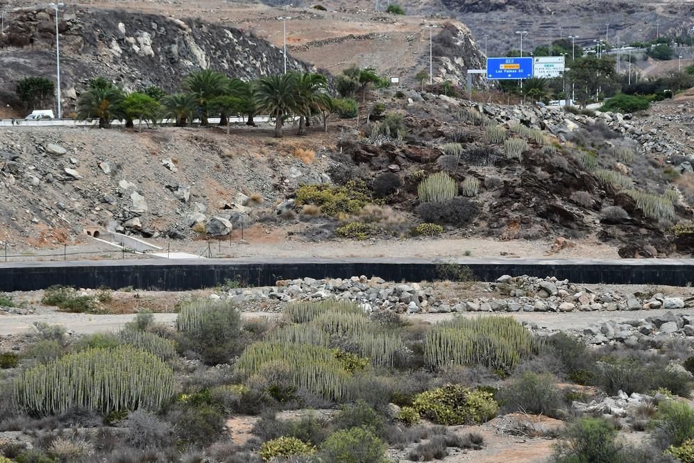 Barranco del Veril, en el que está proyectado construir el 'Siam Park'