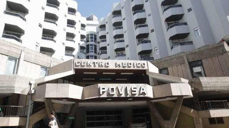 Fachada del hospital Povisa en Vigo.
