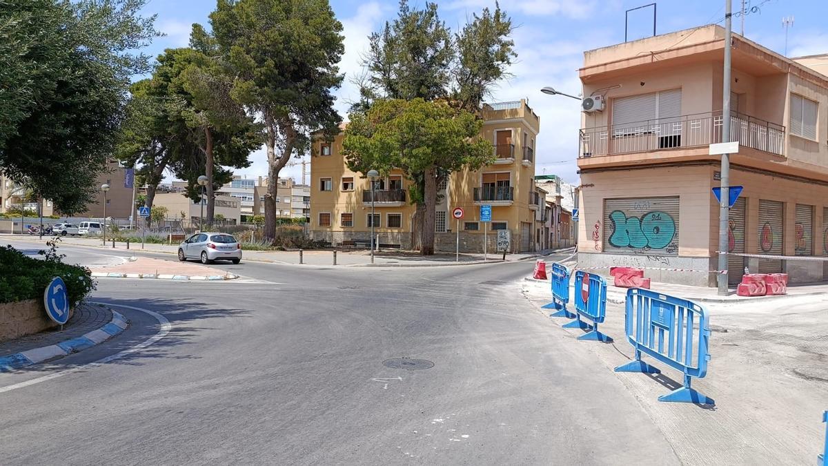 La calle San José, al fondo, sin el letrero