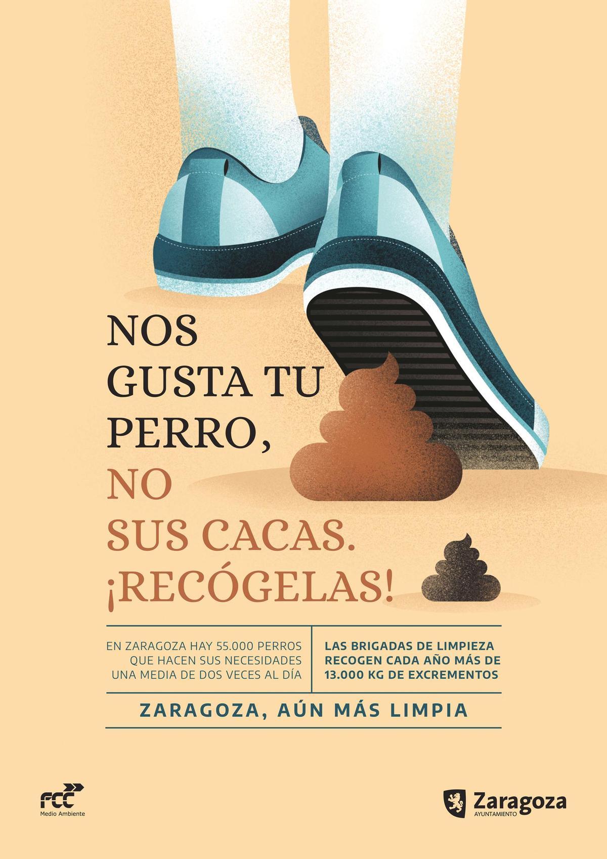 Campaña contra las cacas de perro en las calles de Zaragoza