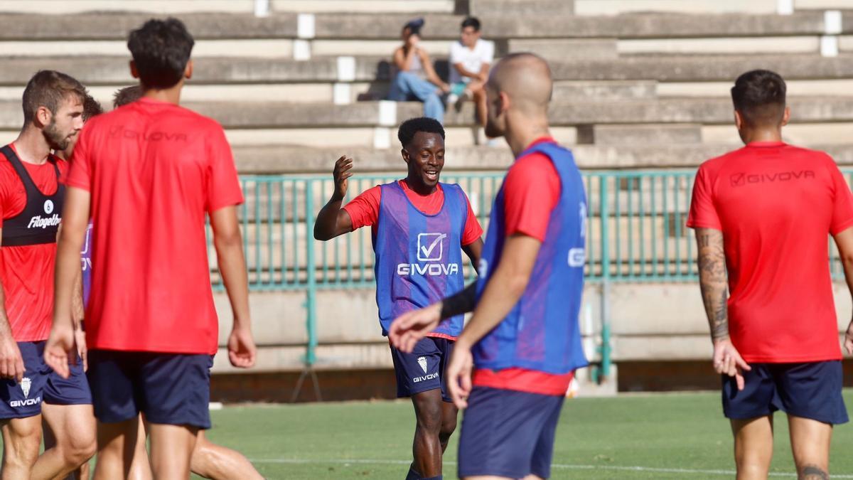 Youssouf Diarra en una sesión de trabajo en la Ciudad Deportiva.