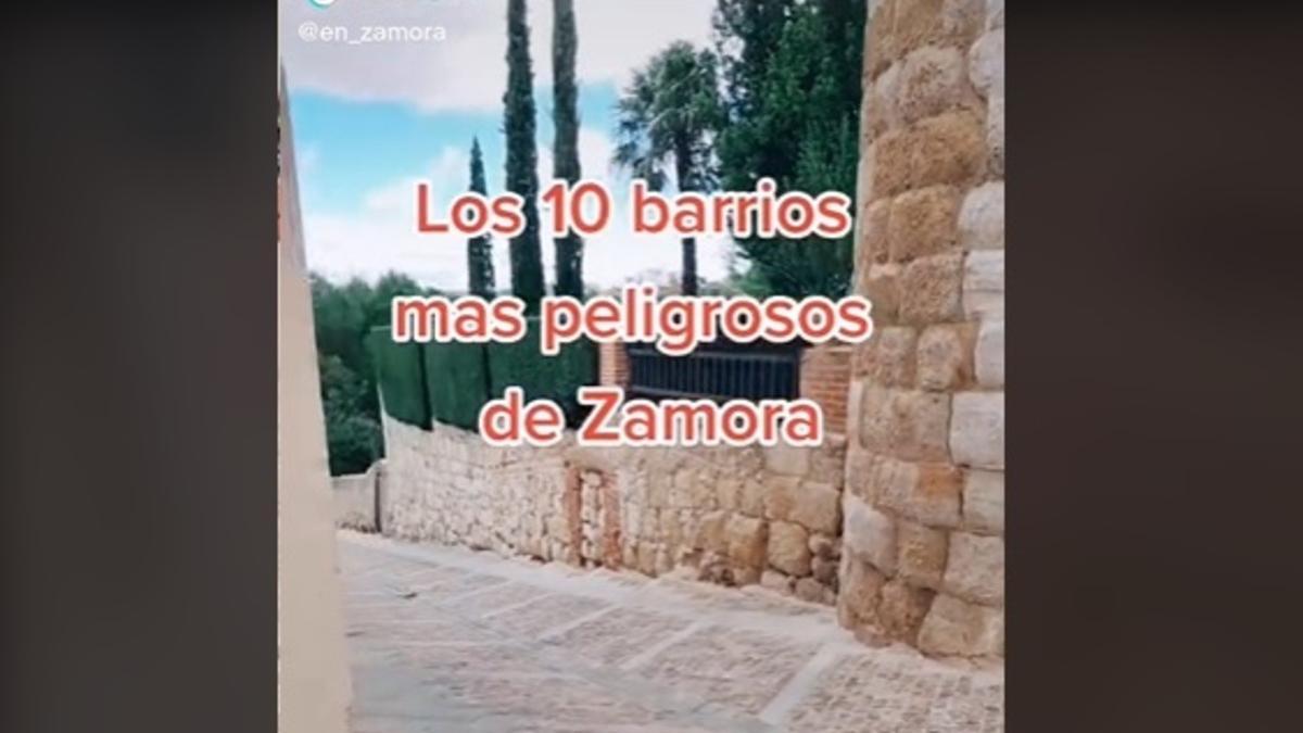 El TikTok que defiende a Zamora como “una de las ciudades más seguras del mundo”.