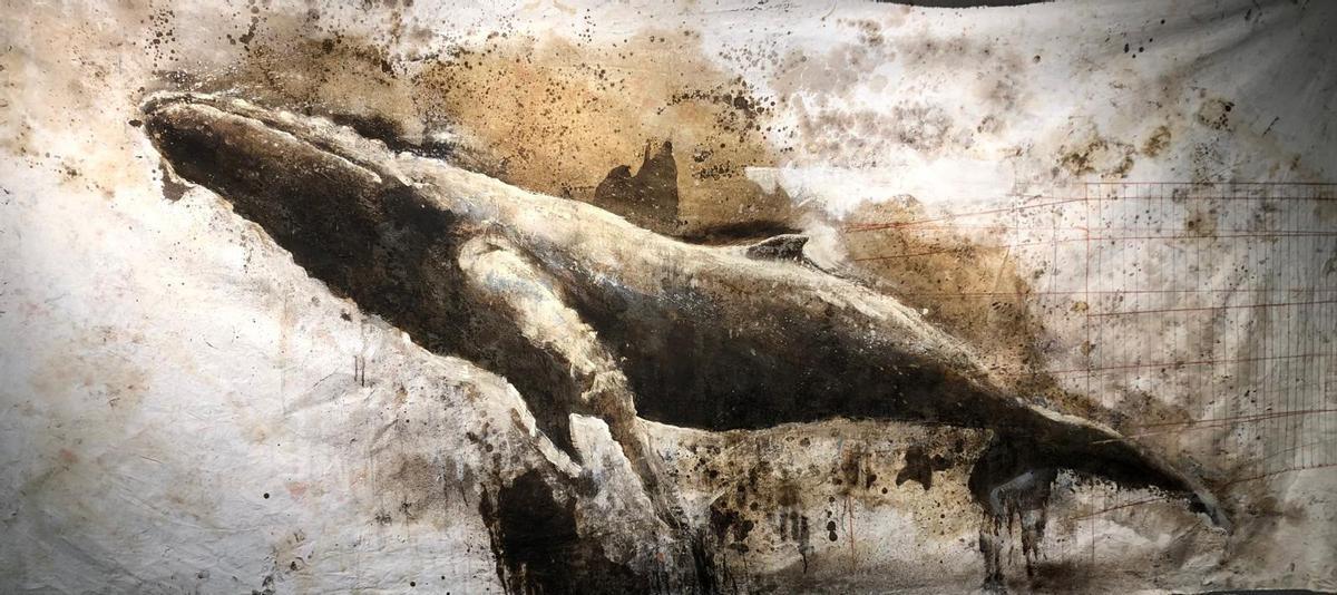 Uno de los detalles de la exposición de Esteban Ruiz