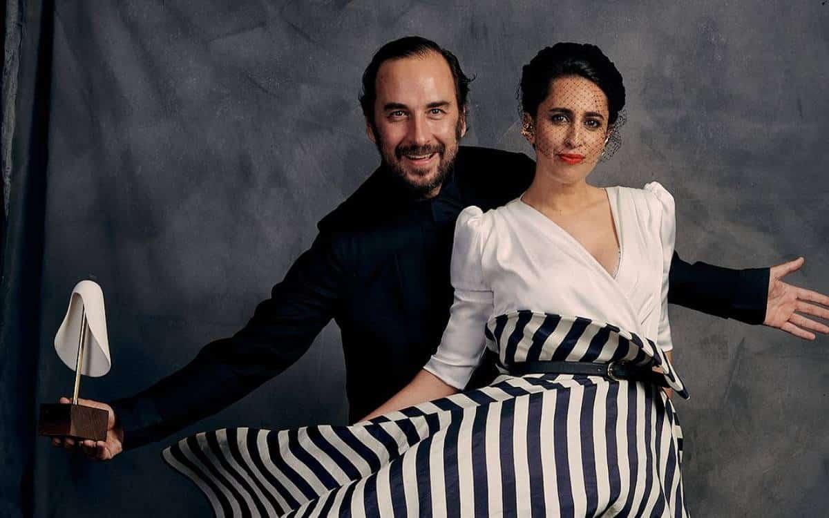 El dúo de diseñadores de Oteyza, Paul García y Caterina Pañeda.