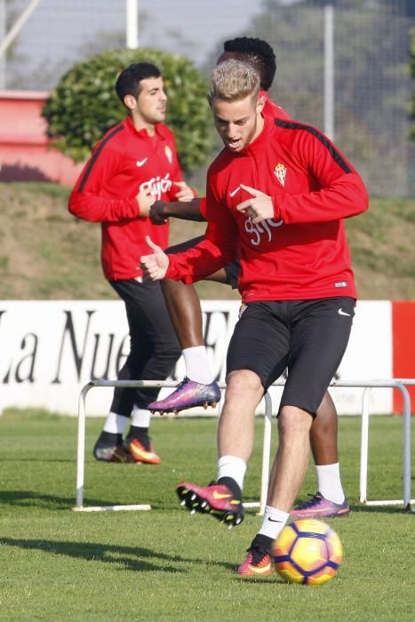 Entrenamiento del Sporting de Gijón