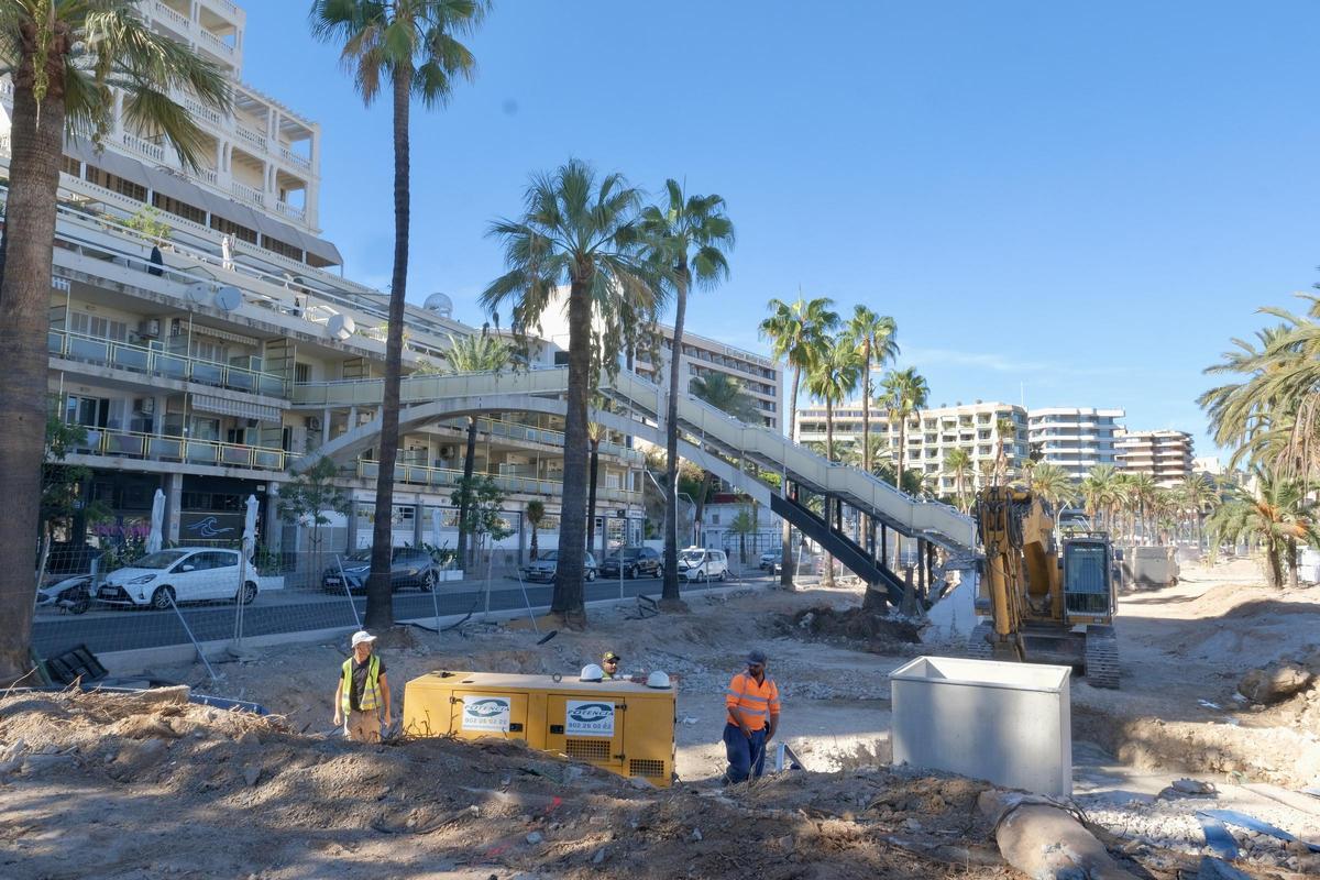 OBRAS EN EL PASEO MARÍTIMO DE PALMA: Las fotos del puente del antiguo ...