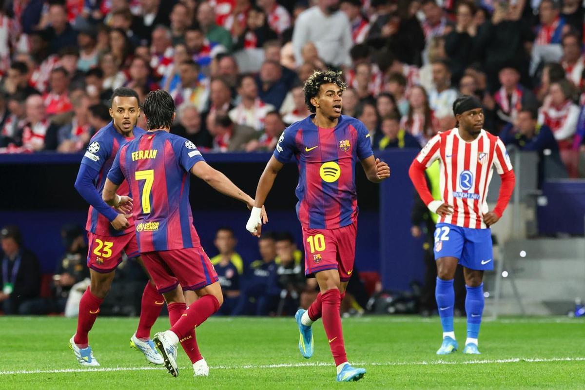 Las mejores imágenes del Atlético - Barça de Champions League