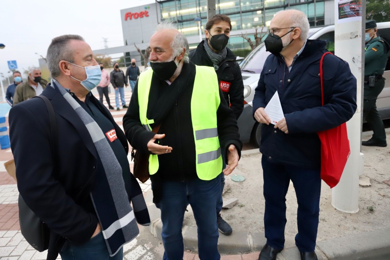 Concentración de camioneros en Murcia