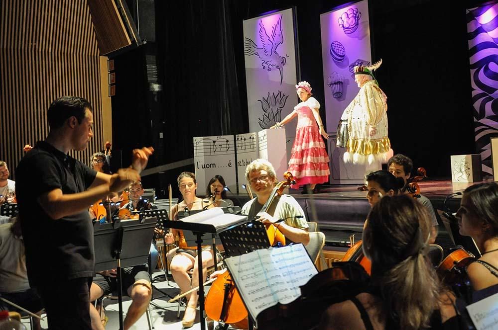 Ensayo de la ópera Falstaff